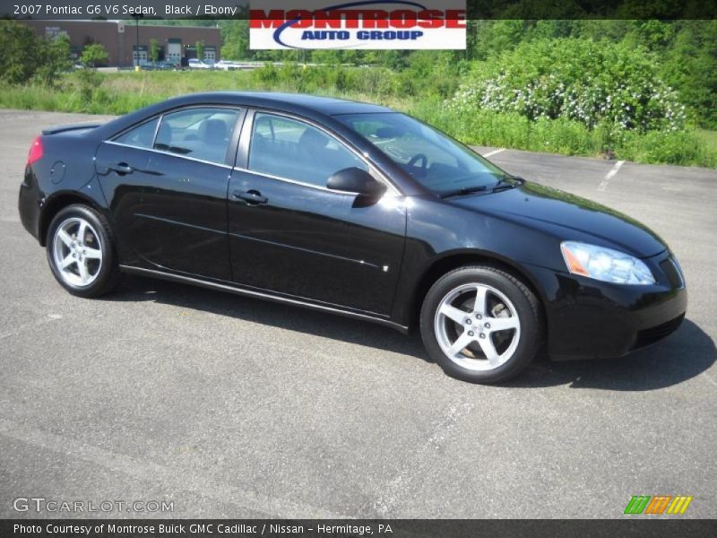 Black / Ebony 2007 Pontiac G6 V6 Sedan