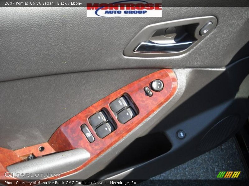 Black / Ebony 2007 Pontiac G6 V6 Sedan