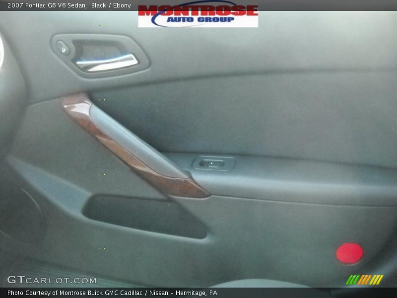 Black / Ebony 2007 Pontiac G6 V6 Sedan
