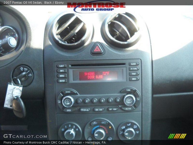 Black / Ebony 2007 Pontiac G6 V6 Sedan