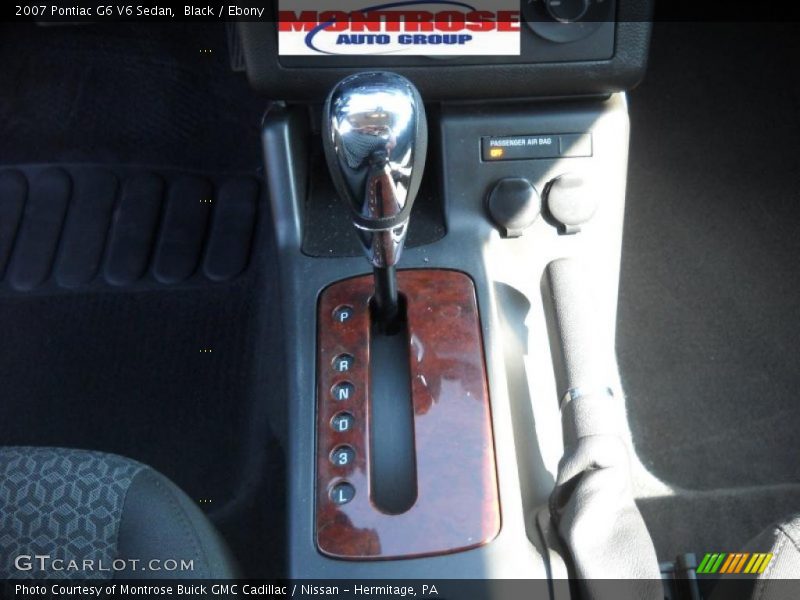 Black / Ebony 2007 Pontiac G6 V6 Sedan