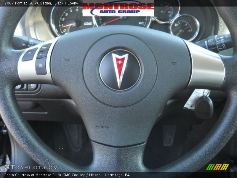 Black / Ebony 2007 Pontiac G6 V6 Sedan