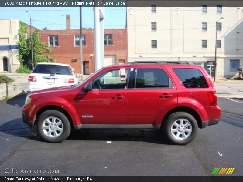 Redfire Metallic / Camel Beige 2008 Mazda Tribute s Touring 4WD