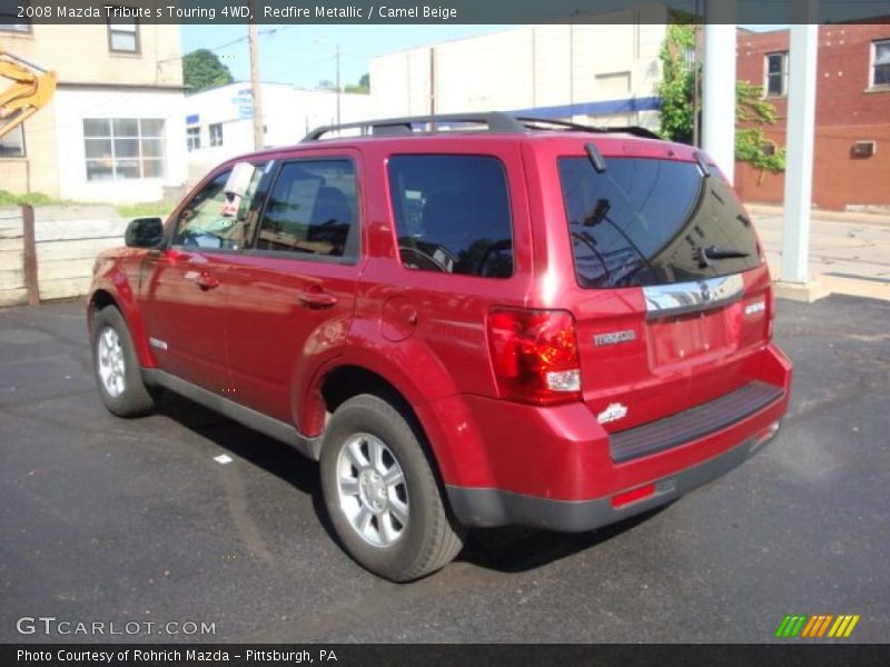 Redfire Metallic / Camel Beige 2008 Mazda Tribute s Touring 4WD