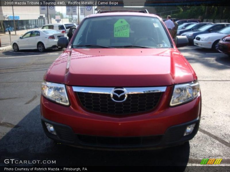 Redfire Metallic / Camel Beige 2008 Mazda Tribute s Touring 4WD