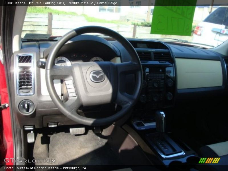 Redfire Metallic / Camel Beige 2008 Mazda Tribute s Touring 4WD