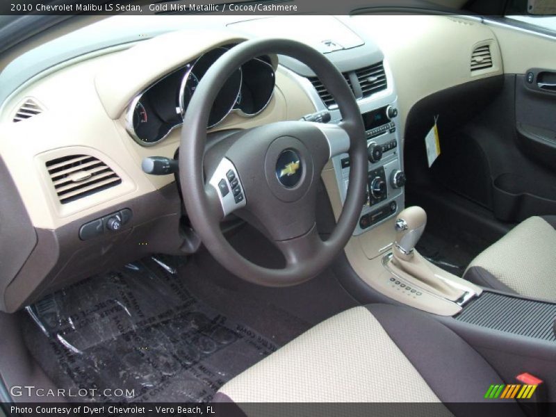 Gold Mist Metallic / Cocoa/Cashmere 2010 Chevrolet Malibu LS Sedan