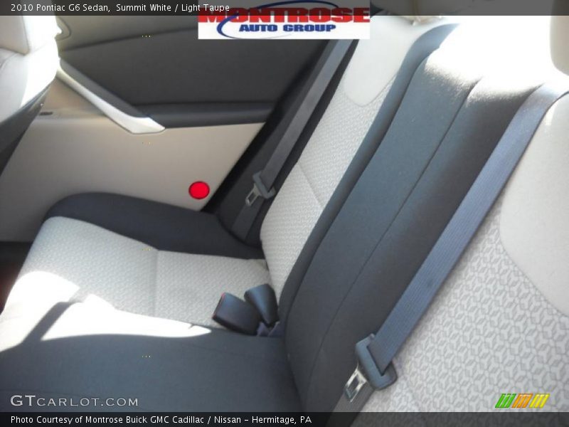 Summit White / Light Taupe 2010 Pontiac G6 Sedan