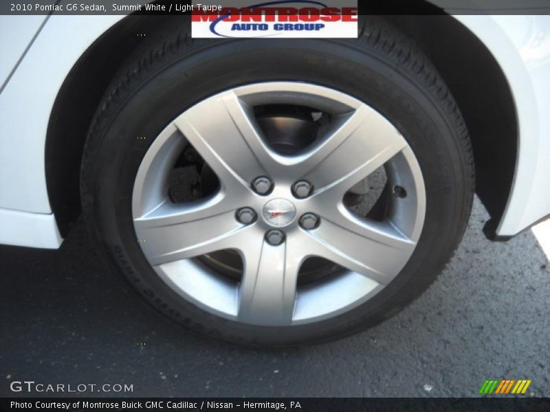 Summit White / Light Taupe 2010 Pontiac G6 Sedan