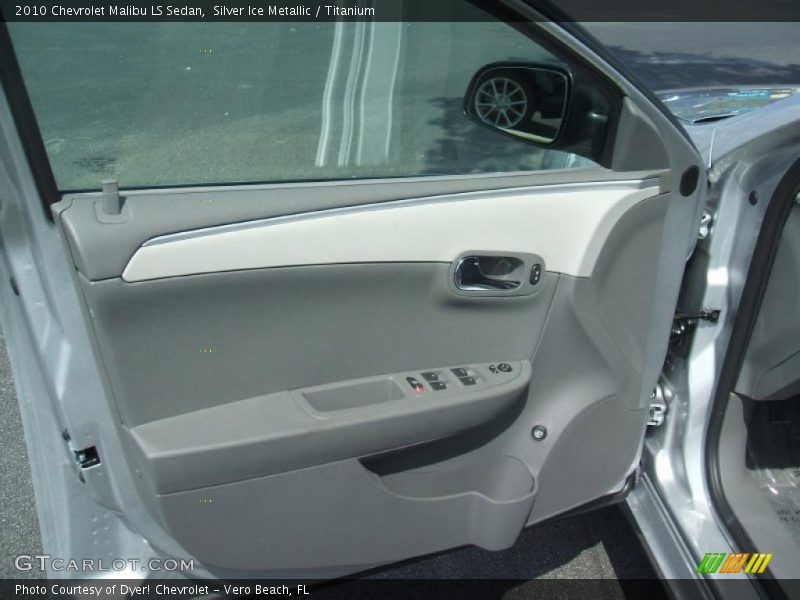 Silver Ice Metallic / Titanium 2010 Chevrolet Malibu LS Sedan