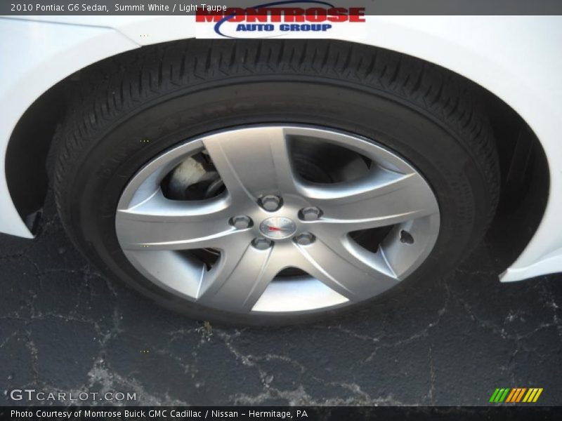 Summit White / Light Taupe 2010 Pontiac G6 Sedan