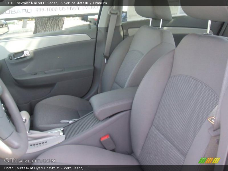 Silver Ice Metallic / Titanium 2010 Chevrolet Malibu LS Sedan