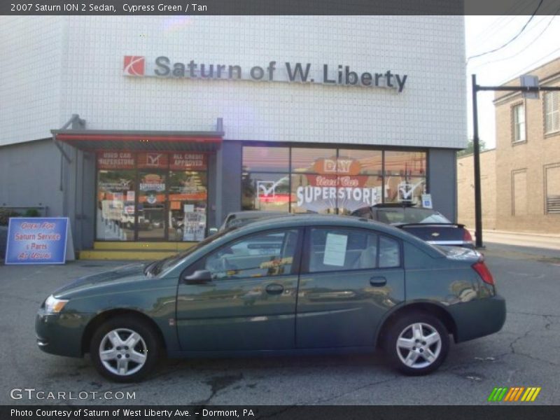 Cypress Green / Tan 2007 Saturn ION 2 Sedan