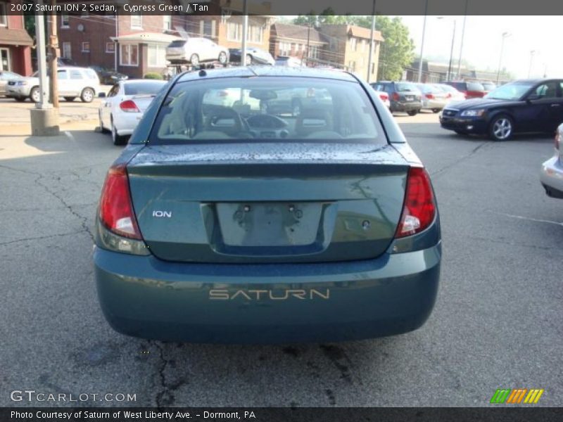 Cypress Green / Tan 2007 Saturn ION 2 Sedan