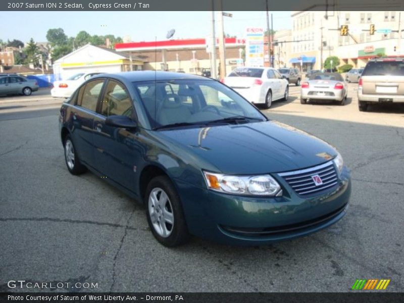 Cypress Green / Tan 2007 Saturn ION 2 Sedan
