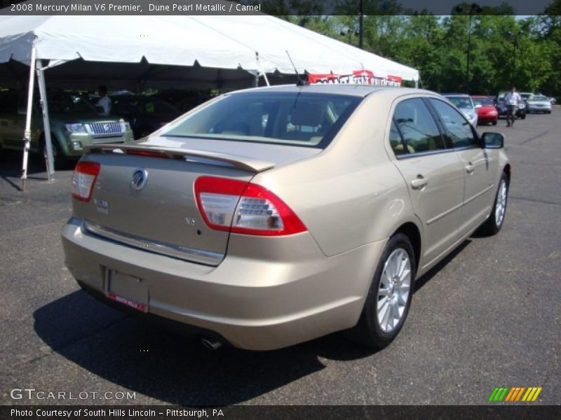 Dune Pearl Metallic / Camel 2008 Mercury Milan V6 Premier