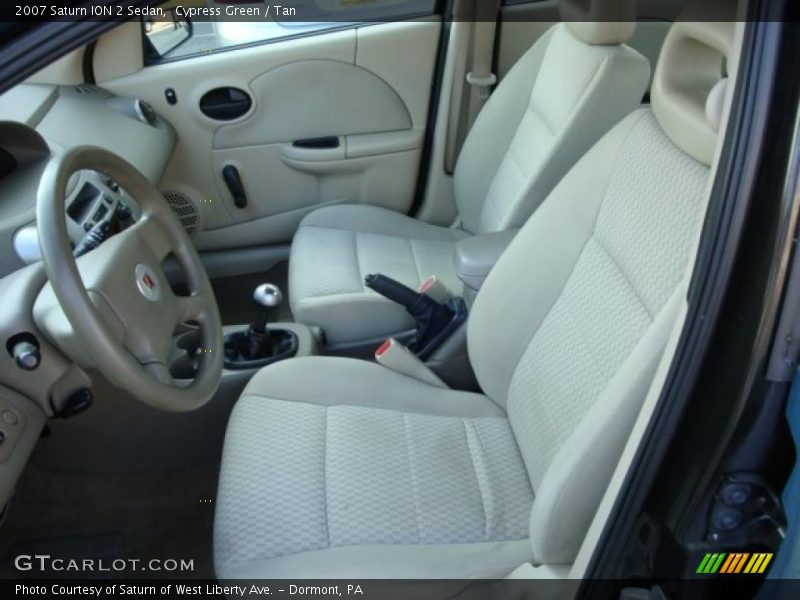 Cypress Green / Tan 2007 Saturn ION 2 Sedan
