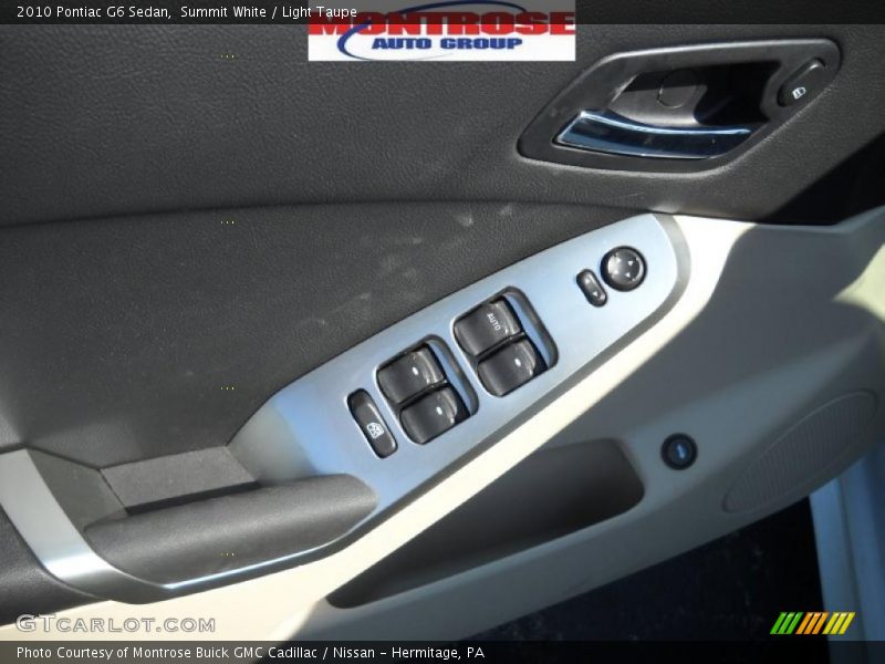 Summit White / Light Taupe 2010 Pontiac G6 Sedan