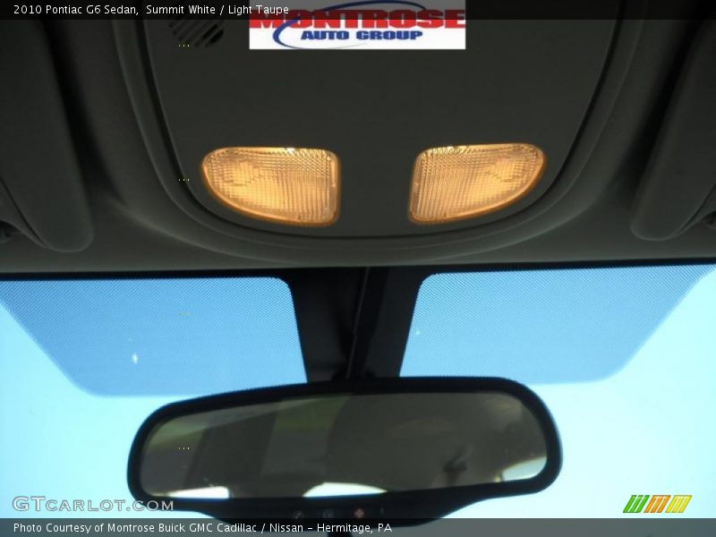 Summit White / Light Taupe 2010 Pontiac G6 Sedan