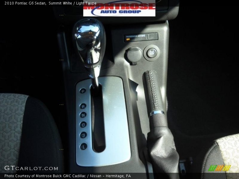 Summit White / Light Taupe 2010 Pontiac G6 Sedan