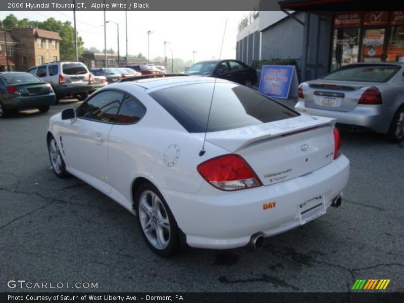 Alpine White / Black 2006 Hyundai Tiburon GT