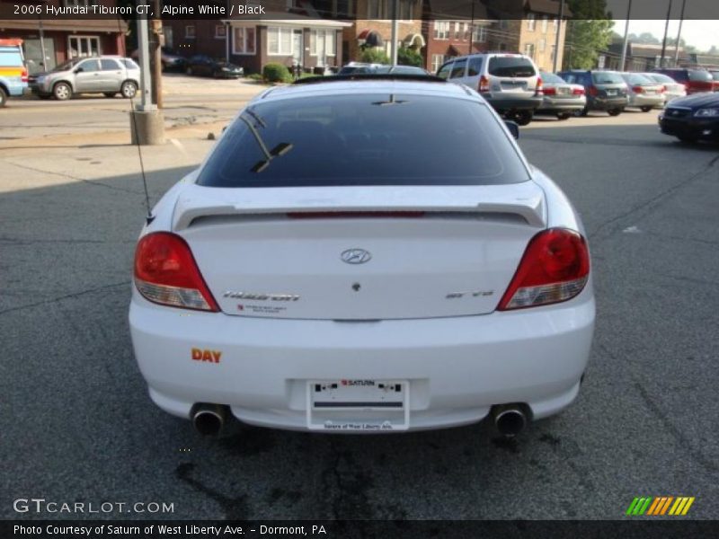 Alpine White / Black 2006 Hyundai Tiburon GT