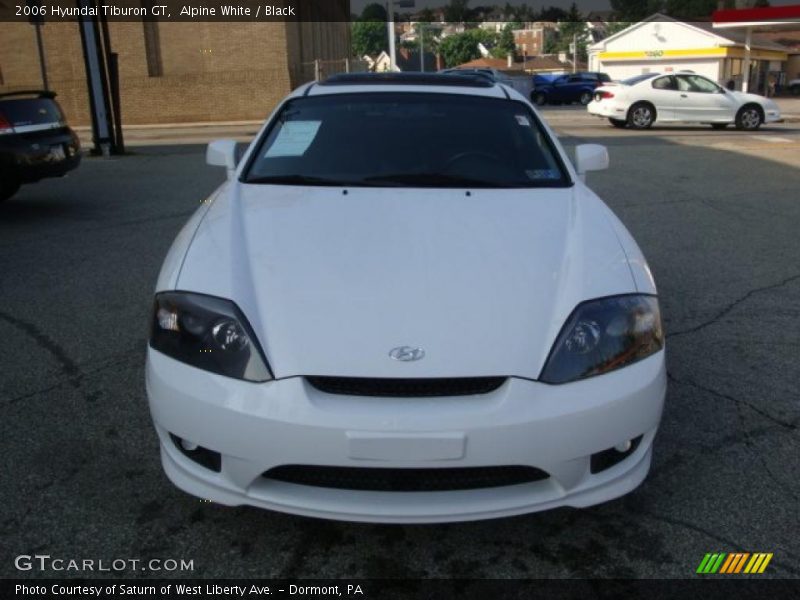 Alpine White / Black 2006 Hyundai Tiburon GT