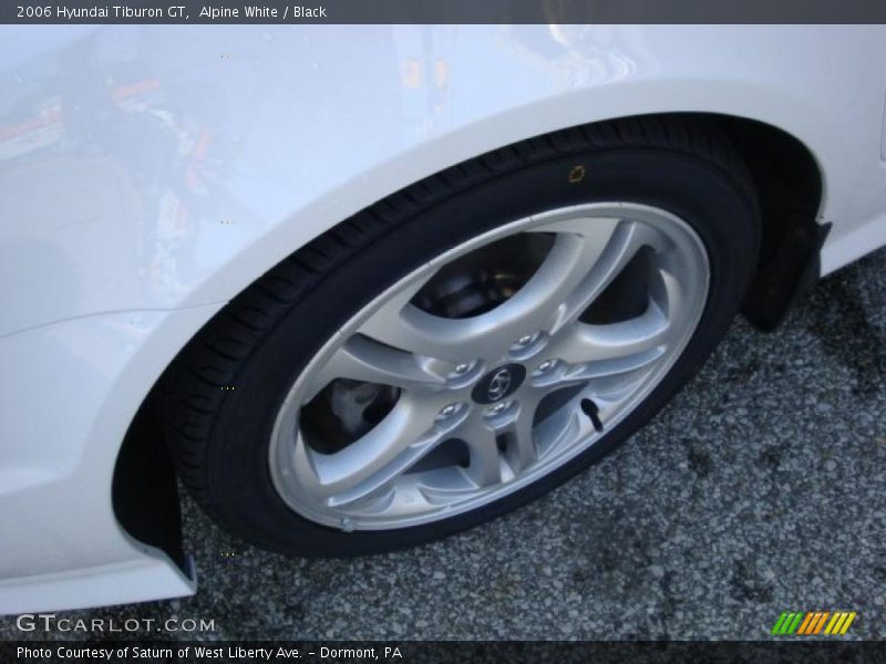 Alpine White / Black 2006 Hyundai Tiburon GT