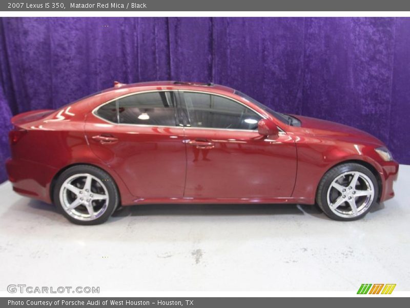 Matador Red Mica / Black 2007 Lexus IS 350