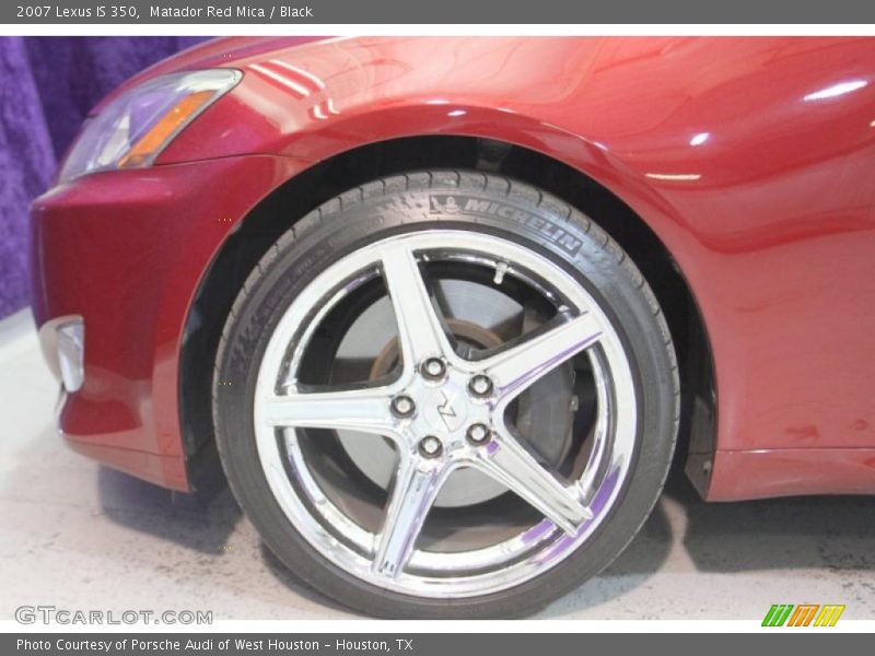 Matador Red Mica / Black 2007 Lexus IS 350