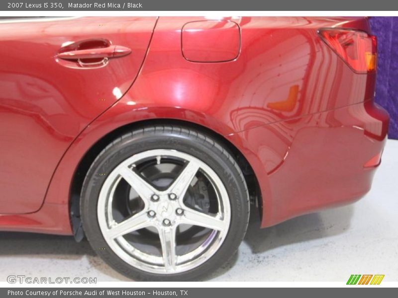 Matador Red Mica / Black 2007 Lexus IS 350