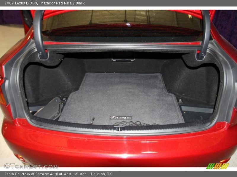 Matador Red Mica / Black 2007 Lexus IS 350