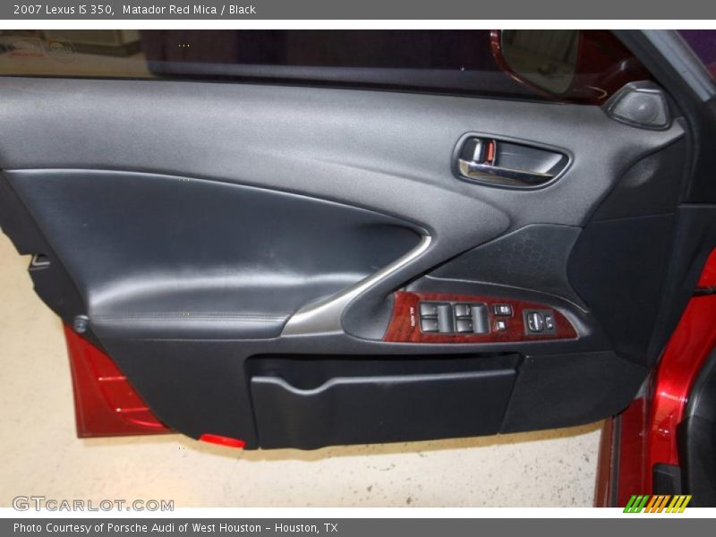 Matador Red Mica / Black 2007 Lexus IS 350