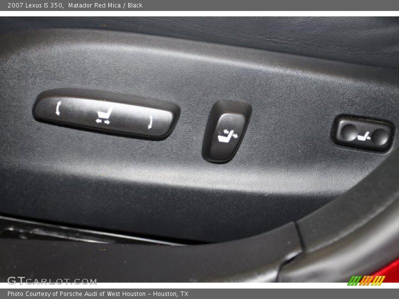 Matador Red Mica / Black 2007 Lexus IS 350
