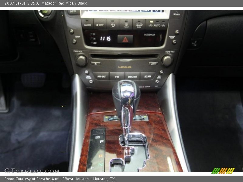 Matador Red Mica / Black 2007 Lexus IS 350