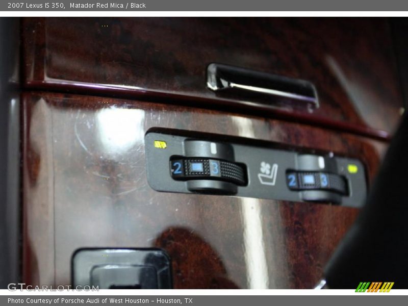 Matador Red Mica / Black 2007 Lexus IS 350