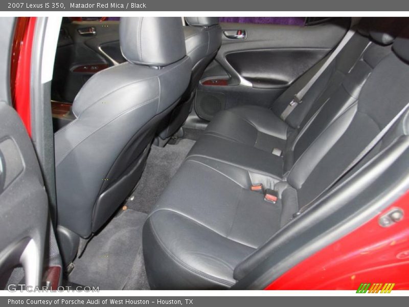 Matador Red Mica / Black 2007 Lexus IS 350