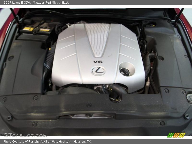 Matador Red Mica / Black 2007 Lexus IS 350