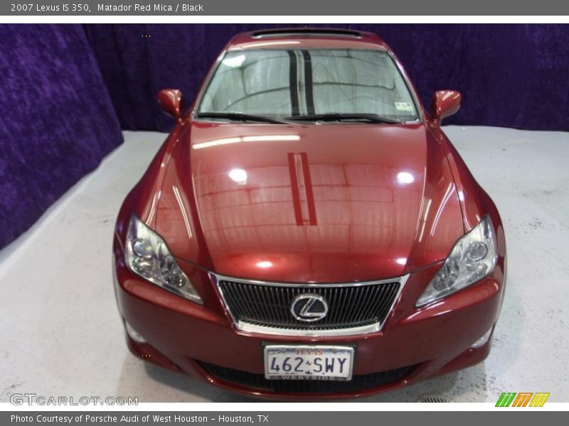 Matador Red Mica / Black 2007 Lexus IS 350