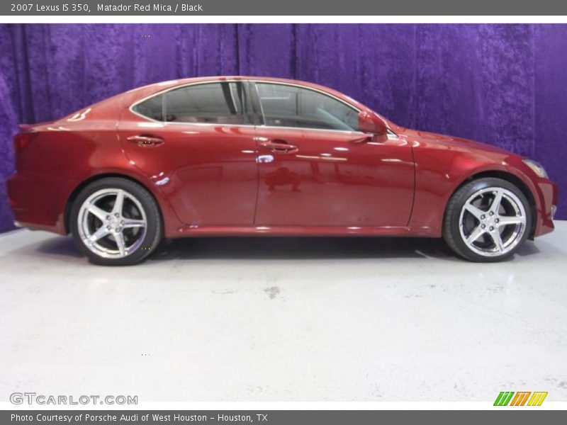 Matador Red Mica / Black 2007 Lexus IS 350