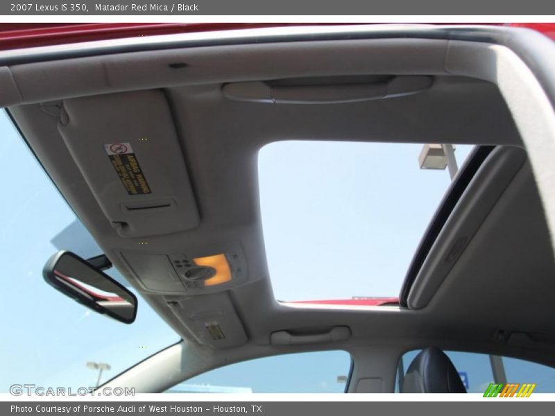 Matador Red Mica / Black 2007 Lexus IS 350