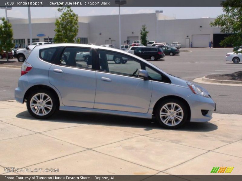 Tidewater Blue Metallic / Sport Black 2009 Honda Fit Sport