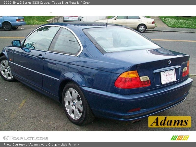 Topaz Blue Metallic / Grey 2000 BMW 3 Series 323i Coupe