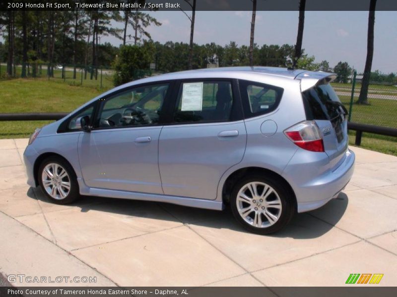 Tidewater Blue Metallic / Sport Black 2009 Honda Fit Sport