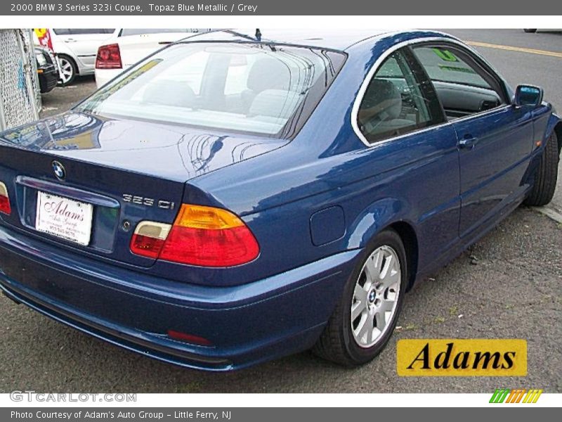 Topaz Blue Metallic / Grey 2000 BMW 3 Series 323i Coupe