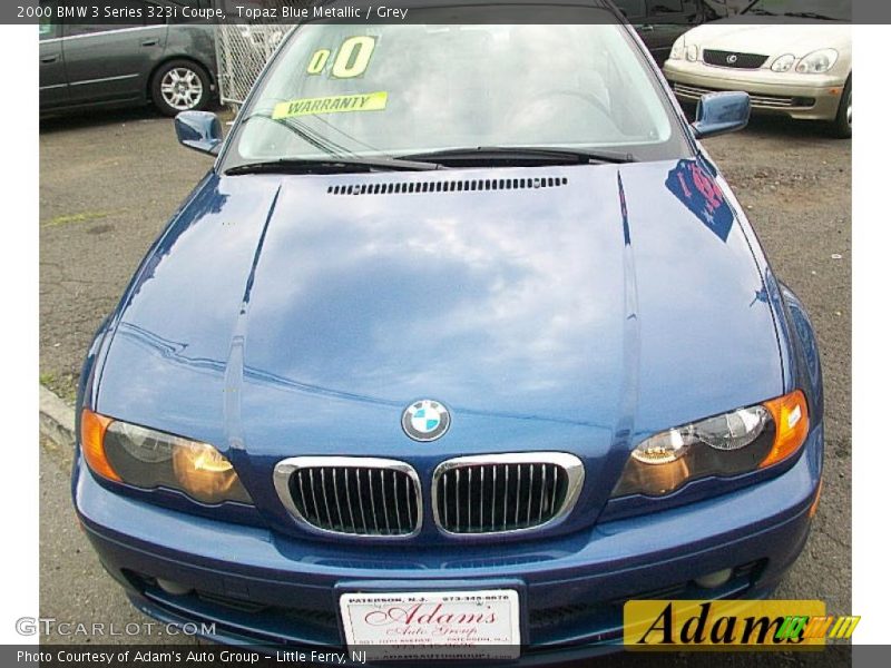 Topaz Blue Metallic / Grey 2000 BMW 3 Series 323i Coupe
