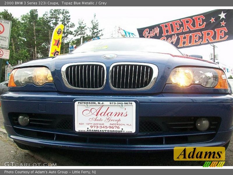 Topaz Blue Metallic / Grey 2000 BMW 3 Series 323i Coupe
