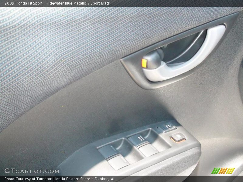 Tidewater Blue Metallic / Sport Black 2009 Honda Fit Sport