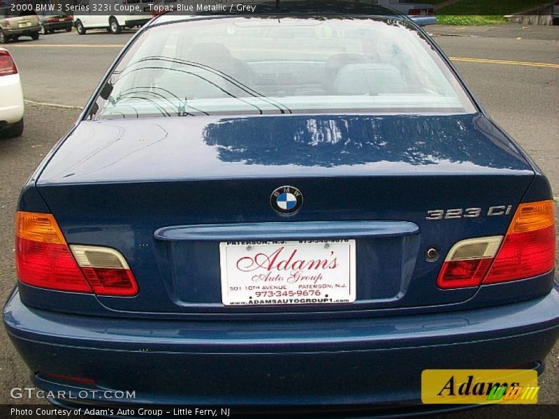 Topaz Blue Metallic / Grey 2000 BMW 3 Series 323i Coupe