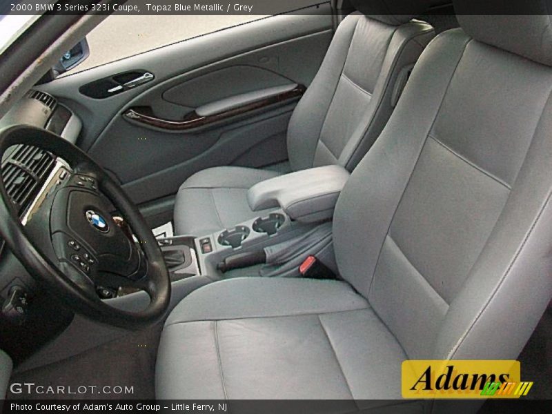 Topaz Blue Metallic / Grey 2000 BMW 3 Series 323i Coupe
